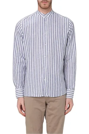 Manuel Ritz Homme, Chemises, Bleu, Taille: M Chemise Beige à Boutons, Style Classique
