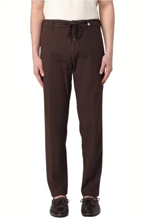MYTHS Homme, Pantalons, Brun, Taille: L Pantalon Décontracté Bleu à Cordon