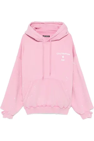 Cole Buxton Homme, Sweatshirts et sweats à capuche, Rose, Taille: S Sweat à capuche rose avec logo