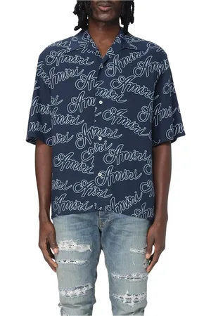 AMIRI Homme, Chemises, Bleu, Taille: L Chemise Bleue avec Logo pour Homme