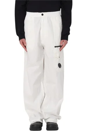 C.P. Company Homme, Pantalons, Blanc, Taille: S Pantalon léger et élégant