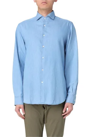 Aspesi Homme, Chemises, Bleu, Taille: 3XL Chemise Denim Classique à Manches Longues