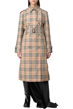 Burberry Femme, Manteaux, , Taille: 36 FR Trench à Carreaux Classique