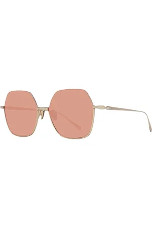 Scotch&Soda Femme, Accessoires, Jaune, Taille: ONE Size Lunettes de Soleil Femme Or Forme Trapézoïdale