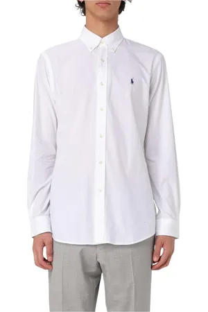 Ralph Lauren Homme, Chemises, Blanc, Taille: XL Chemise Classique en Coton à Manches Longues Homme Blanc