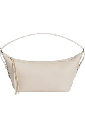 Fabiana Filippi Femme, Sacs, Blanc, Taille: ONE Size Sac à bandoulière en cuir blanc
