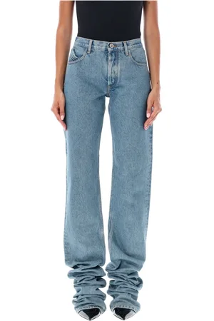 The Attico Femme, Jeans, Bleu, Taille: W28 Jean Slim Extra Long Bleu Ciel
