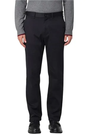 Calvin Klein Homme, Pantalons, Noir, Taille: W36 Pantalon Noir Straight Leg Polyvalent