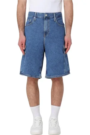 Calvin Klein Homme, Shorts, Bleu, Taille: W34 Shorts Denim Moderne