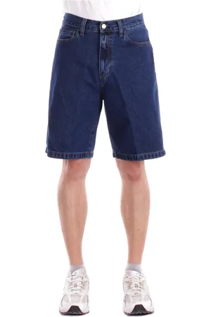 Carhartt Homme, Shorts, Bleu, Taille: W32 Shorts à fermeture éclair pour hommes