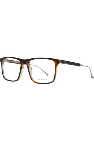 Sandro Homme, Accessoires, Brun, Taille: ONE Size Montures Optiques Homme Marron Multicolore Métal et Plastique