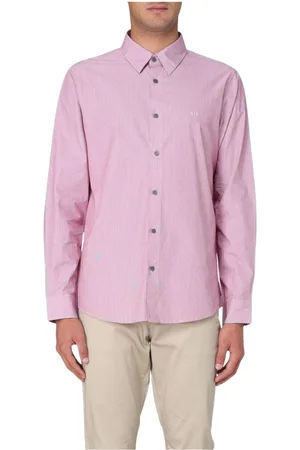 Armani Exchange Homme, Chemises, Rose, Taille: M Chemise Rayée Bleue