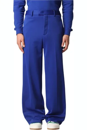 Msgm Homme, Pantalons, Bleu, Taille: M Pantalon Large Bleu pour Homme