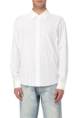 OUR LEGACY Homme, Chemises, Blanc, Taille: M Chemise à rayures à manches longues