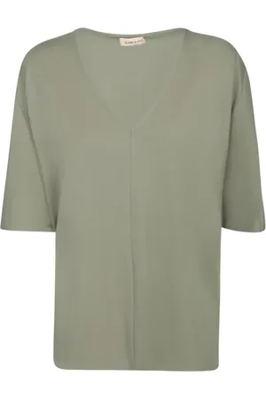 BLANCA Femme, Tops, Vert, Taille: 36 FR Topwear vert col en V
