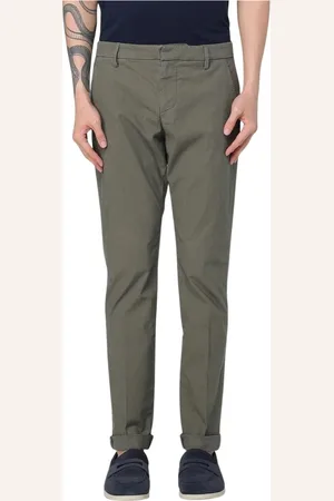 Dondup Homme, Pantalons, Vert, Taille: W33 Pantalon Casual en Coton Gris