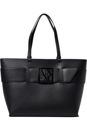 Armani Exchange Femme, Sacs, Noir, Taille: ONE Size Sac Fourre-Tout Noir Chic