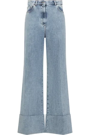 Lanvin Femme, Jeans, Bleu, Taille: 34 FR Pantalon Bleu en Coton pour Femme