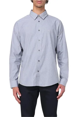Armani Exchange Homme, Chemises, Bleu, Taille: M Chemise Bleue à Manches Longues