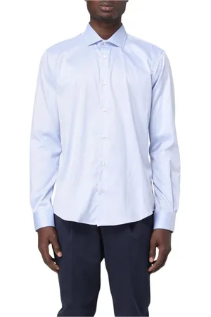 Brian Dales Homme, Chemises, Bleu, Taille: L Chemise Slim Fit Bleue