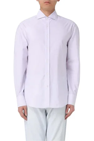 Brunello Cucinelli Homme, Chemises, Bleu, Taille: XL Chemise Classique Bleue pour Homme