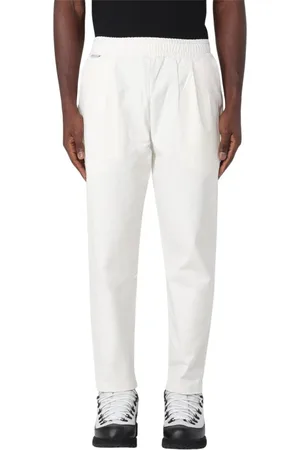 Family First Homme, Pantalons, Blanc, Taille: L Pantalon décontracté noir