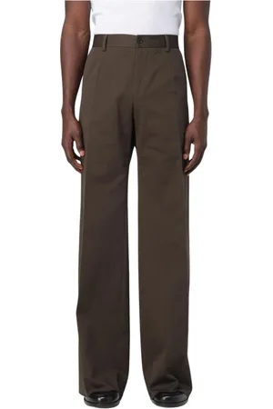 Dolce & Gabbana Homme, Pantalons, Brun, Taille: M Pantalon Large Homme Marron