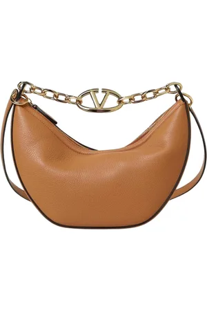 VALENTINO GARAVANI Femme, Sacs, Brun, Taille: ONE Size Sac à bandoulière avec chaîne et studs