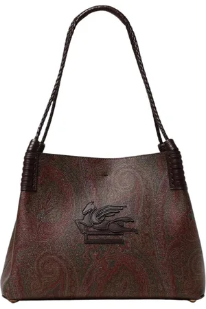 Etro Femme, Sacs, Brun, Taille: ONE Size Paisley Print Tote Bag