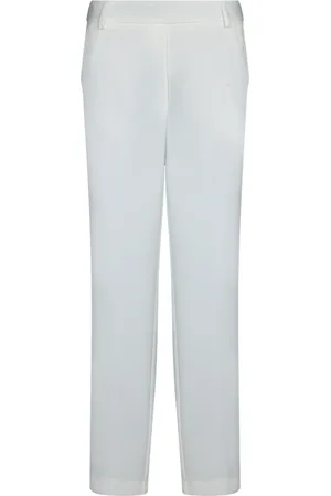BLANCA Femme, Pantalons, Blanc, Taille: 42 FR Pantalon blanc taille haute