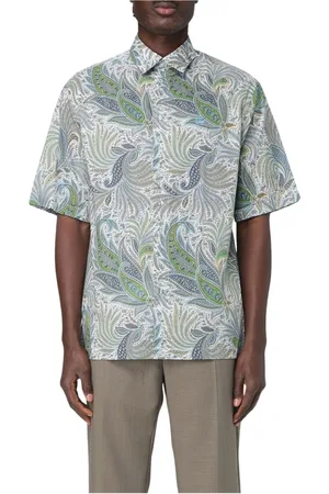 Etro Homme, Chemises, Vert, Taille: L Chemise Élégante à Imprimé Paisley