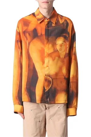 424 FAIRFAX Homme, Chemises, , Taille: L Chemise en Soie Renaissance