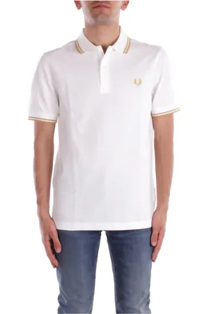 Fred Perry Homme, Tops, Blanc, Taille: S Polos et T-shirts blancs