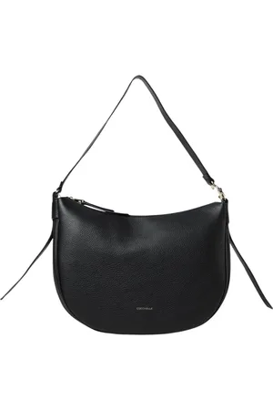 Coccinelle Femme, Sacs, Noir, Taille: ONE Size Sac à Bandoulière en Cuir Demi-Lune