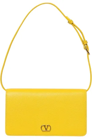 VALENTINO GARAVANI Femme, Sacs, Jaune, Taille: ONE Size Sac à bandoulière jaune à clous