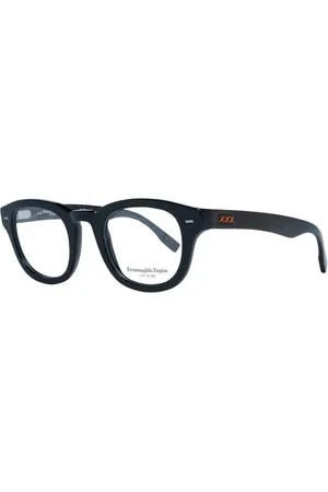 Ermenegildo Zegna Homme, Accessoires, Noir, Taille: ONE Size Montures de lunettes optiques rondes