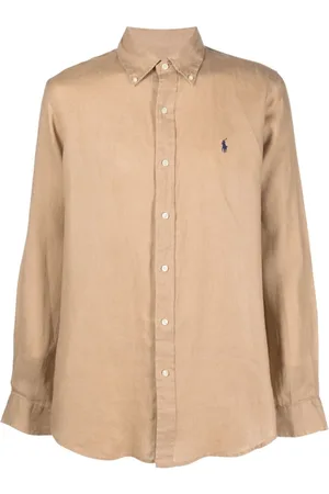 Ralph Lauren Homme, Chemises, , Taille: L Chemise en Lin Brodé