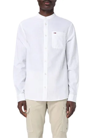 Tommy Hilfiger Homme, Chemises, Blanc, Taille: L Chemise en lin blanche