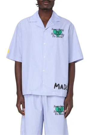 BARROW Homme, Chemises, Bleu, Taille: XS Chemise à Rayures Bleues Homme Élégant Décontracté