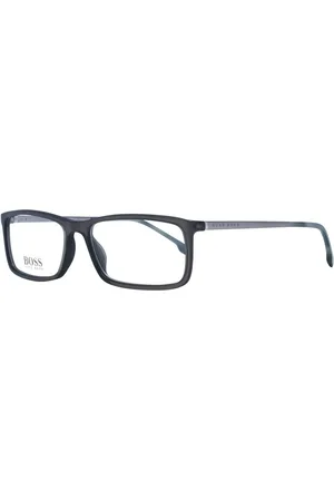 HUGO BOSS Homme, Accessoires, Gris, Taille: ONE Size Montures Optiques Grises pour Homme Style Rectangle