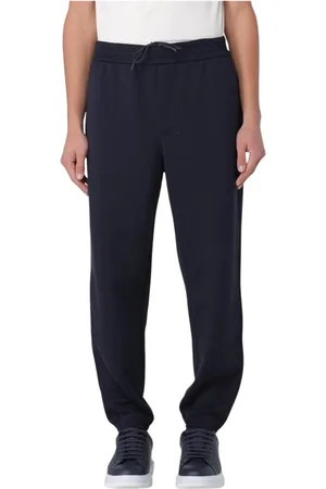 Emporio Armani Homme, Pantalons, Bleu, Taille: M Pantalon de survêtement bleu décontracté