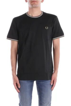 Fred Perry Homme, Tops, Vert, Taille: S T-shirt Vert avec Logo Frontal