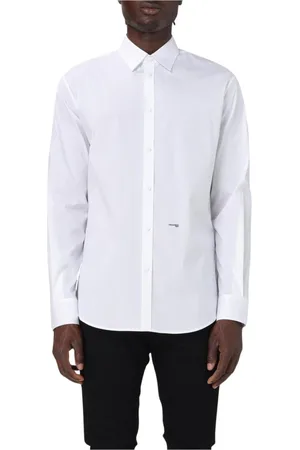 Dsquared2 Homme, Chemises, Blanc, Taille: L Chemise Blanche Classique à Manches Longues