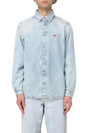Diesel Homme, Chemises, Bleu, Taille: M Chemise en Denim à Manches Longues