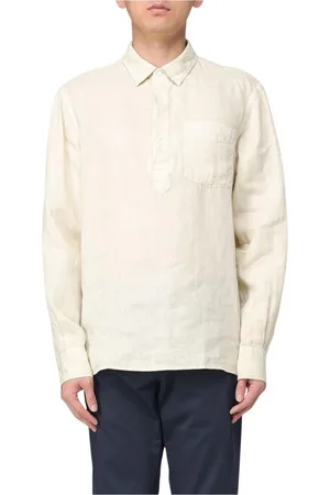 Aspesi Homme, Chemises, , Taille: S Chemise à Col et Manches Longues en Tons de Terre