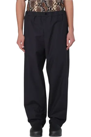 Jil Sander Homme, Pantalons, Bleu, Taille: L Pantalon en Coton Bleu RelaxedFit