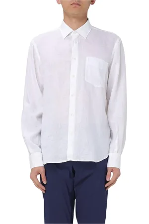Aspesi Homme, Chemises, Blanc, Taille: 2XL Chemise Blanche Classique à Manches Longues