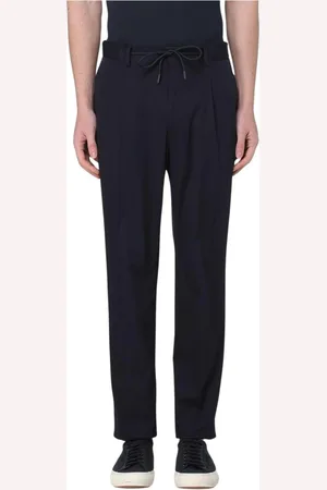 Manuel Ritz Homme, Pantalons, Noir, Taille: XL Pantalon Bleu Plissé pour Homme