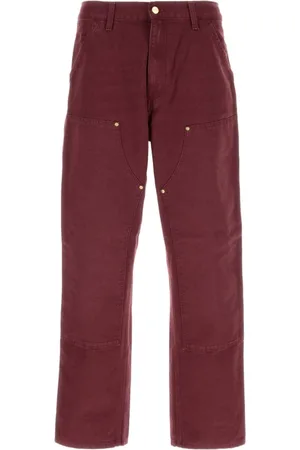 Carhartt Homme, Jeans, Rouge, Taille: W30 Burgundy Denim Double Knee Pants