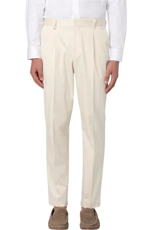 HUGO BOSS Homme, Pantalons, Blanc, Taille: M Pantalon Bleu Plissé